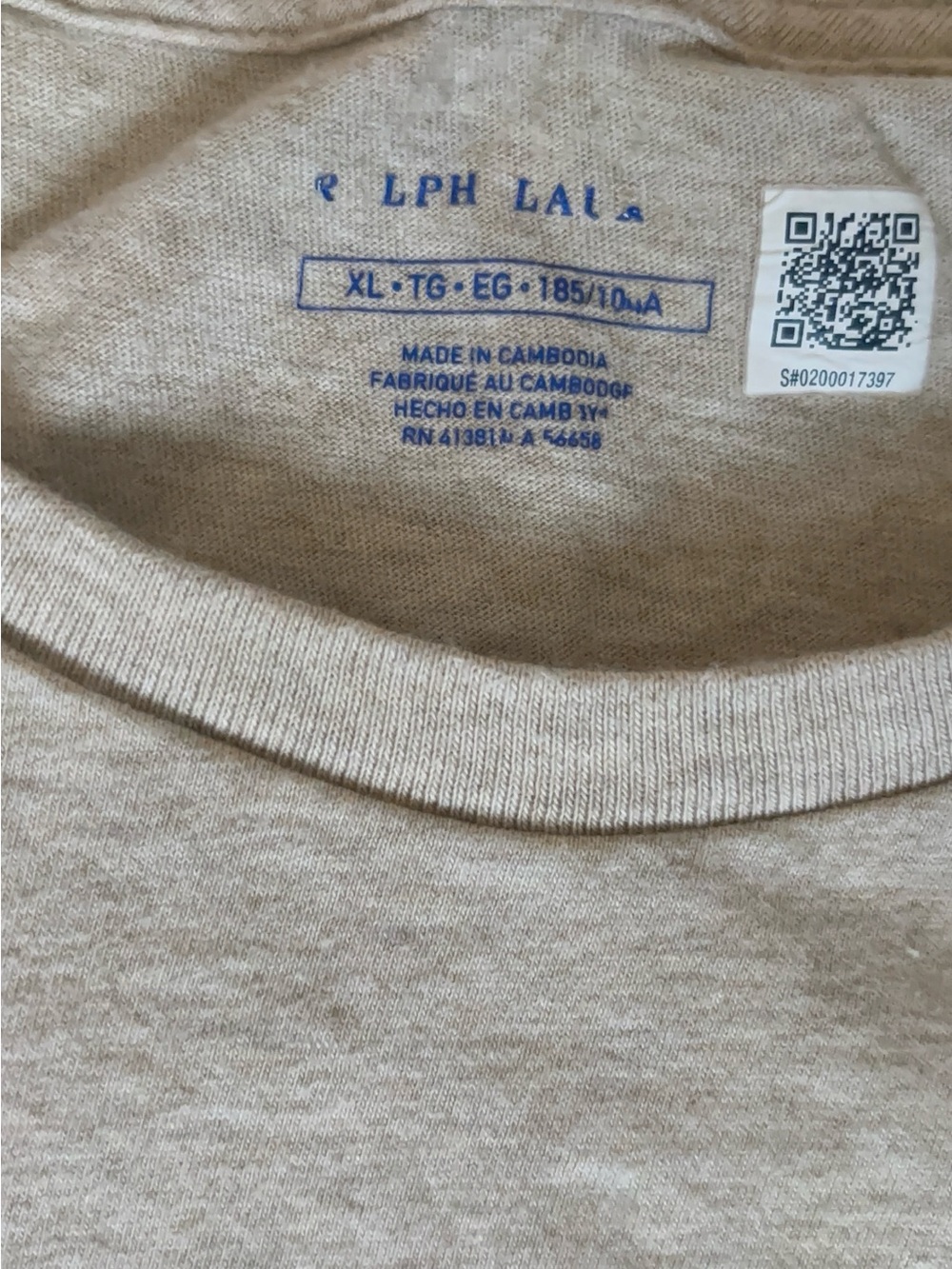 Ralph Lauren Polo Crew Neck T-Shirt Expedition Dune Heather - Picture 7 of 10
